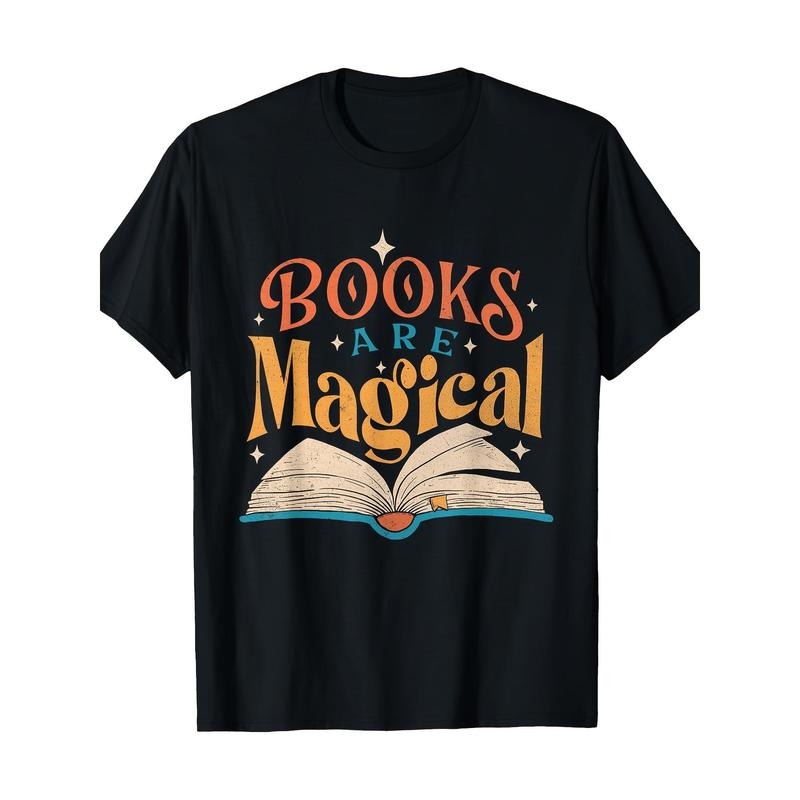 Books are magical - Bookworm Bookworm Library 100% Cotton T-shirt Made in USA Hoodie Sweatshirt | PrintMintTees.com