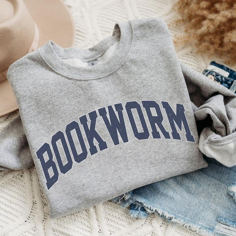 Bookworm Sweatshirt, Bookish Sweatshirt, Book Nerd, Book Lover Sweater, Bookish Gift, Gift For Book Lover, Librarian...