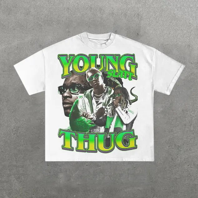 Bootleg YOUNG THUG T-shirt, Vintage YOUNG THUG Graphic Tee, Y2k, Hip Hop, Unisex T-Shirt, Gift For Men Women Menswear Top...