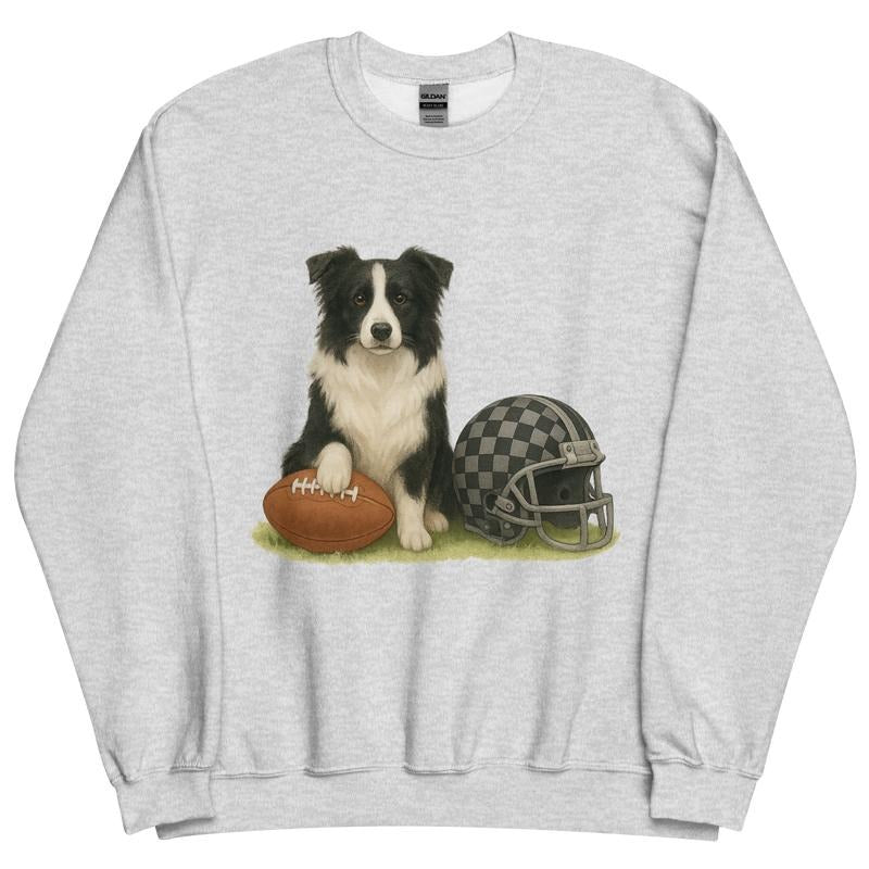 Border Collie Football Sweatshirt