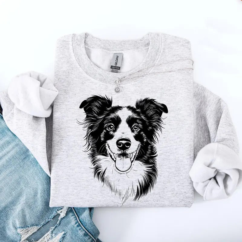 Border Collie Pet Dog Breed Crew Neck T-Shirts, Hoodie, Sweatshirt