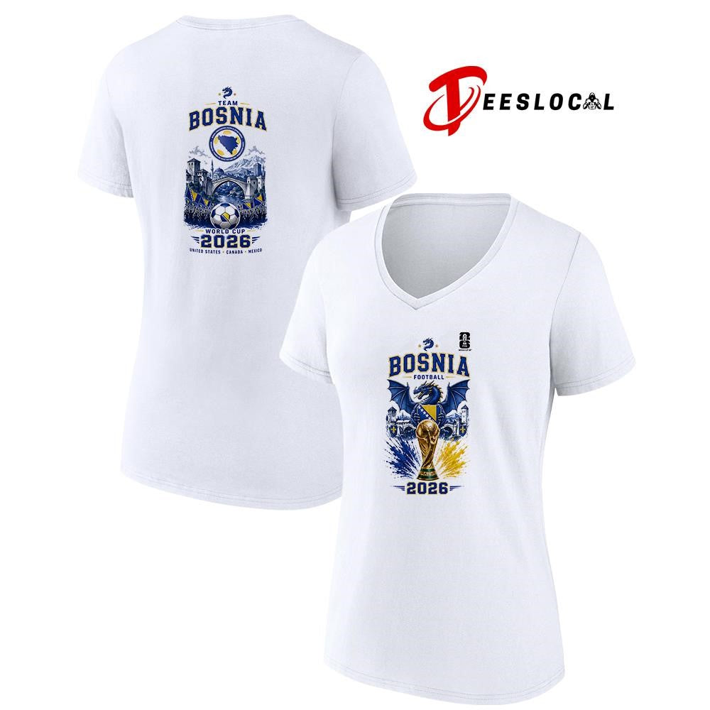 Bosnia and Herzegovina World Cup trophy graphic shirt