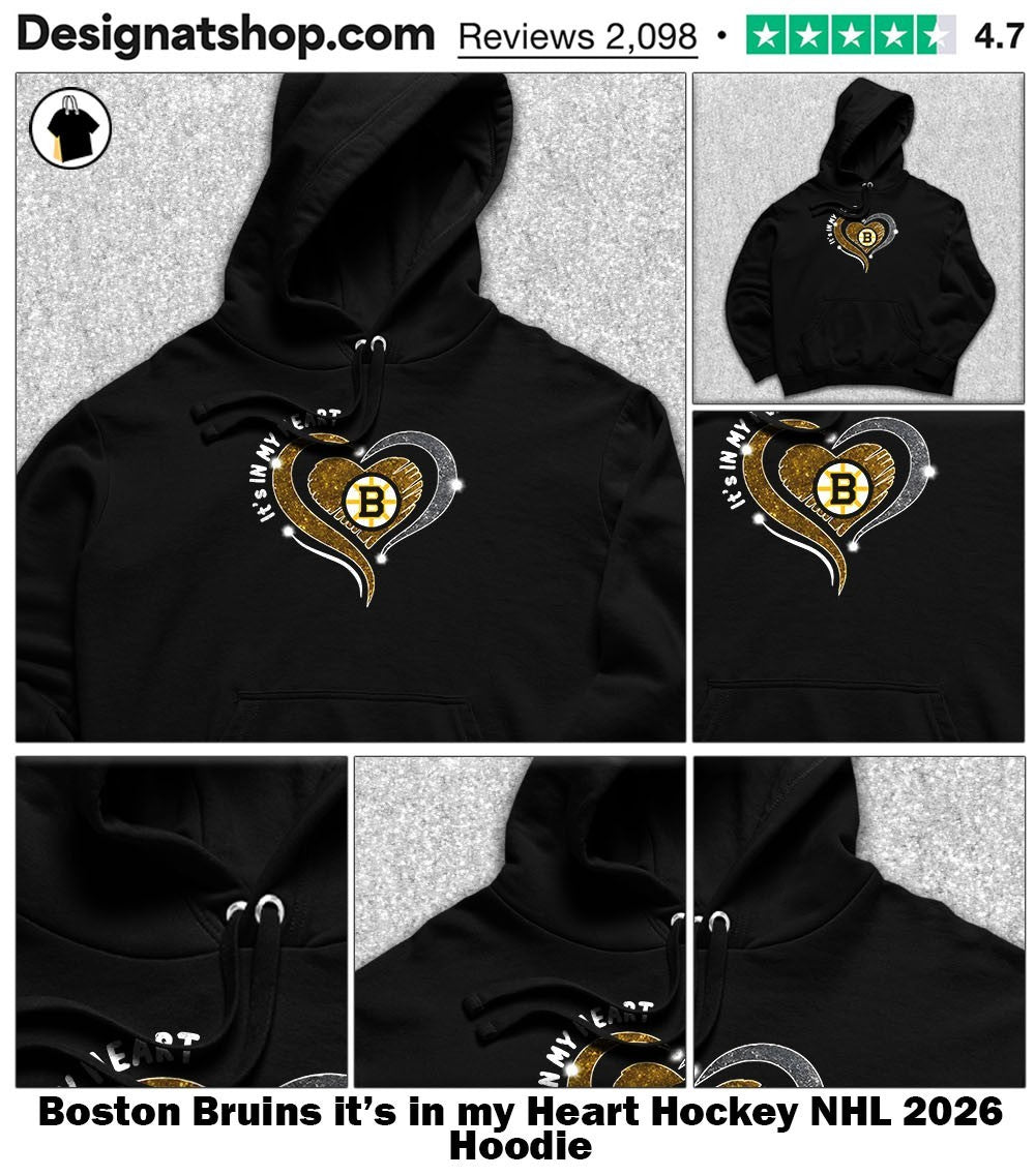 Boston Bruins it’s in my Heart Hockey NHL 2026 shirt
