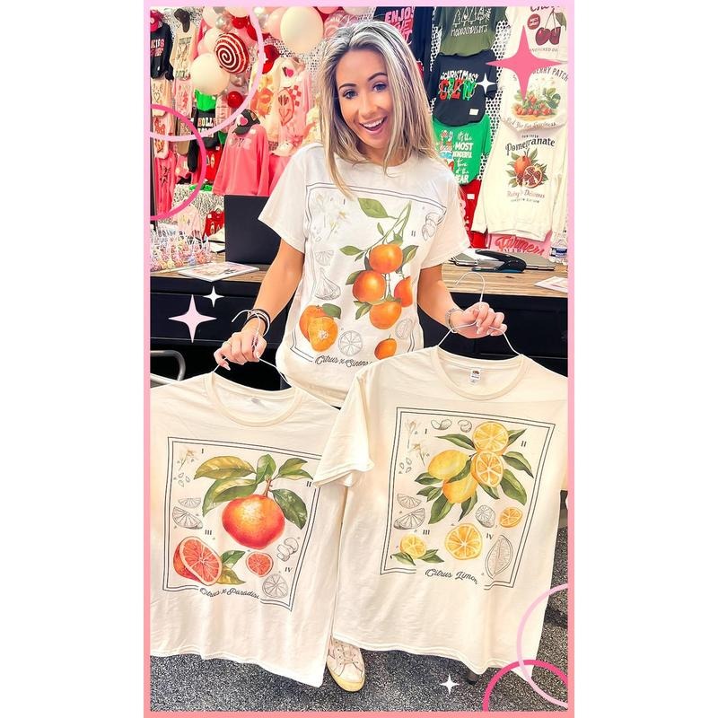 Botanical Fruit Graphic T-Shirt Hoodie Sweatshirt | PrintMintTees.com