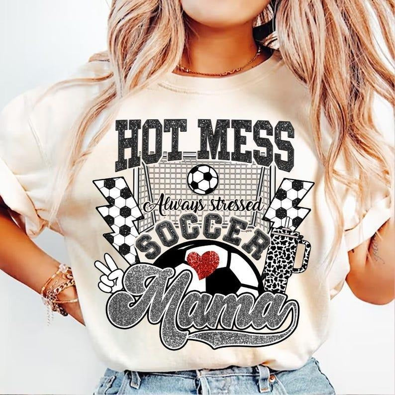 Boujee Soccer Mama tshirt, Game Day Soccer tshirt, Sports Mom T-Shirt, mother's day gift Hoodie Sweatshirt