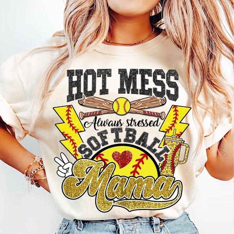 Boujee Softball Mama tshirt, Game Day tshirt, Sports Softball Mom T-Shirt Hoodie Sweatshirt | PrintMintTees.com
