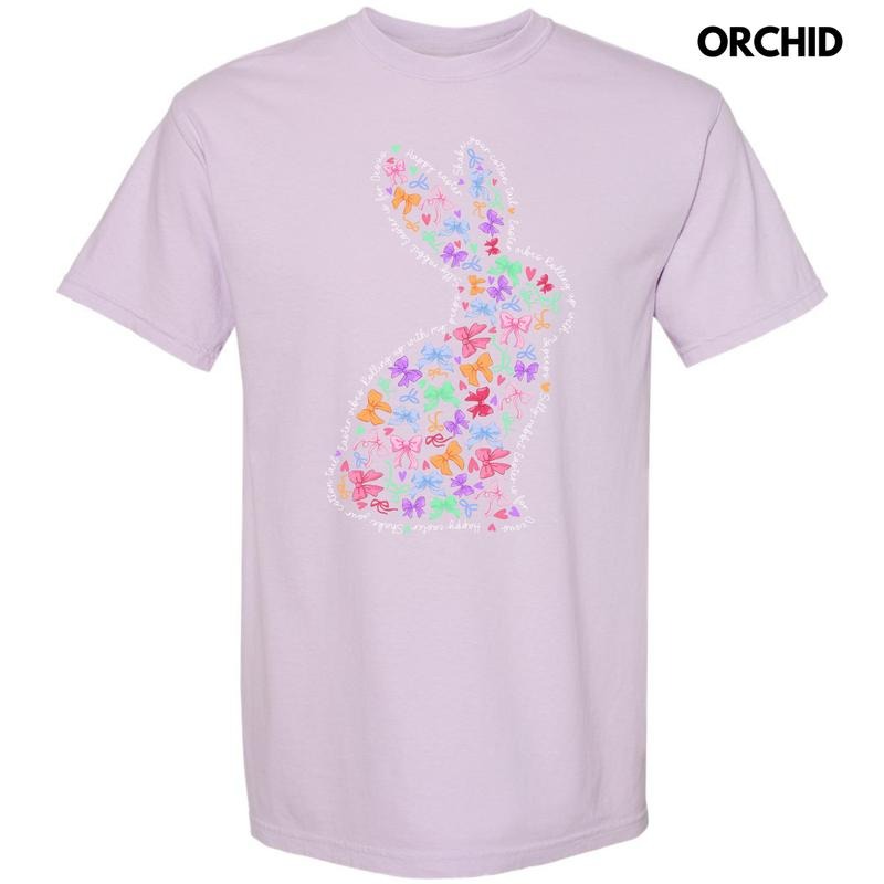 Bow Filled Bunny Comfort Colors T-Shirt 'NLB' Hoodie Sweatshirt | PrintMintTees.com