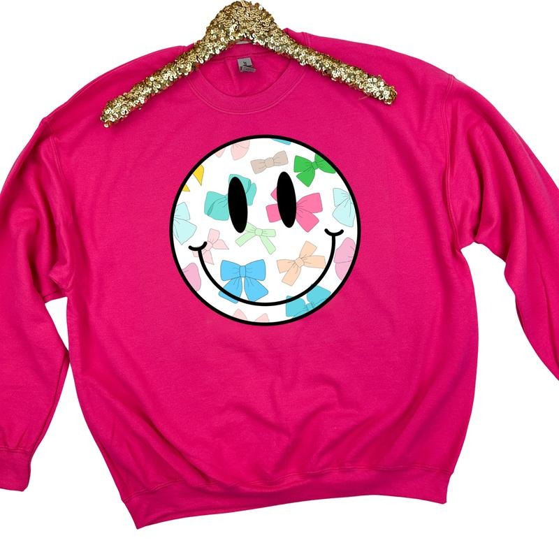 Bow Happy Face Sweatshirt 'NLB' T-Shirts, Hoodie | PrintMintTees.com