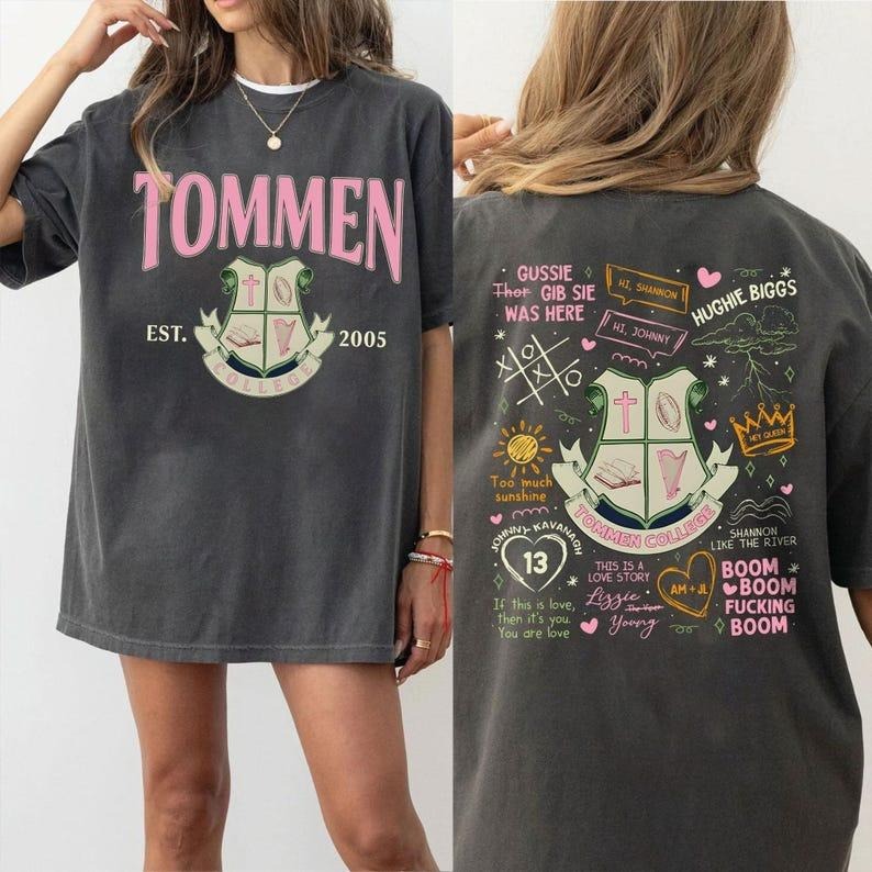 Boys of Tommen Two Sided Comfort Colors Shirt For Fan, Tommen College T Shirt, Kavanagh 13 Tee, Gift For Book Lover...