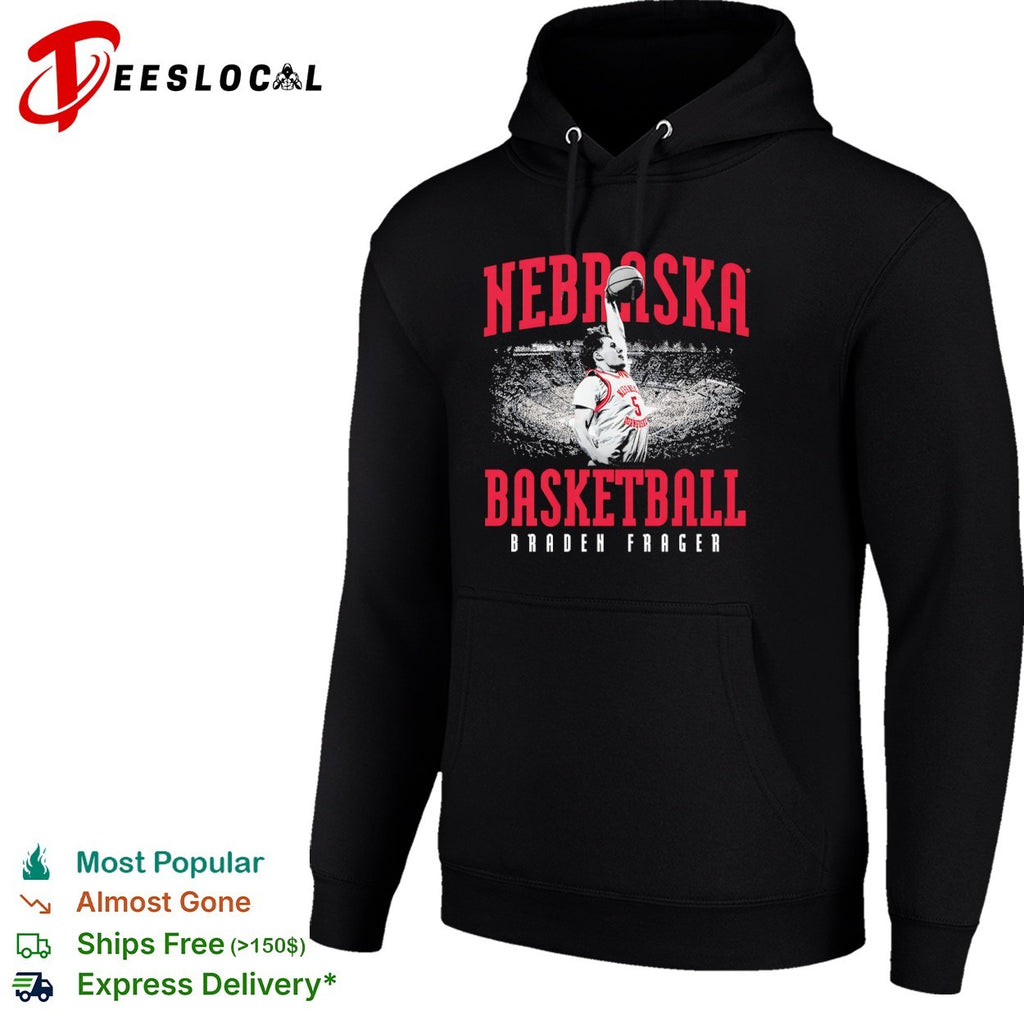 Braden Frager Nebraska Cornhuskers Basketball shirt