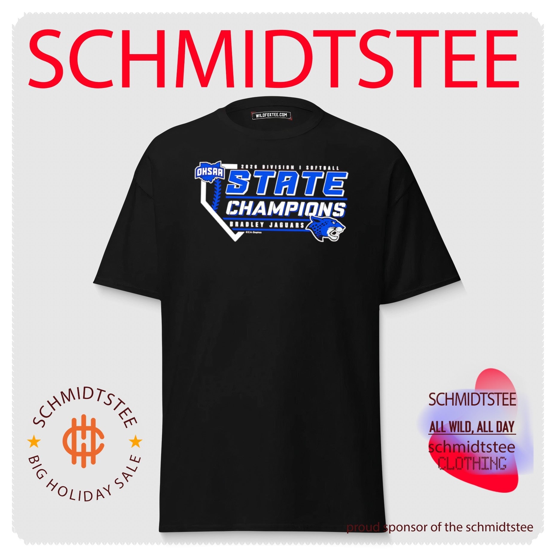 Bradley Jaguars 2026 OHSAA Softball D1 State Champions shirt