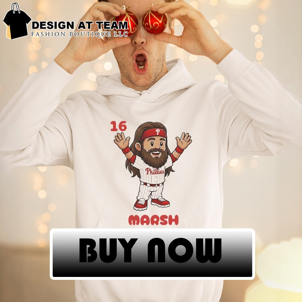 Brandon Marsh 16 cartoon Philadelphia Phillies Baseball MLB 2026 shirt