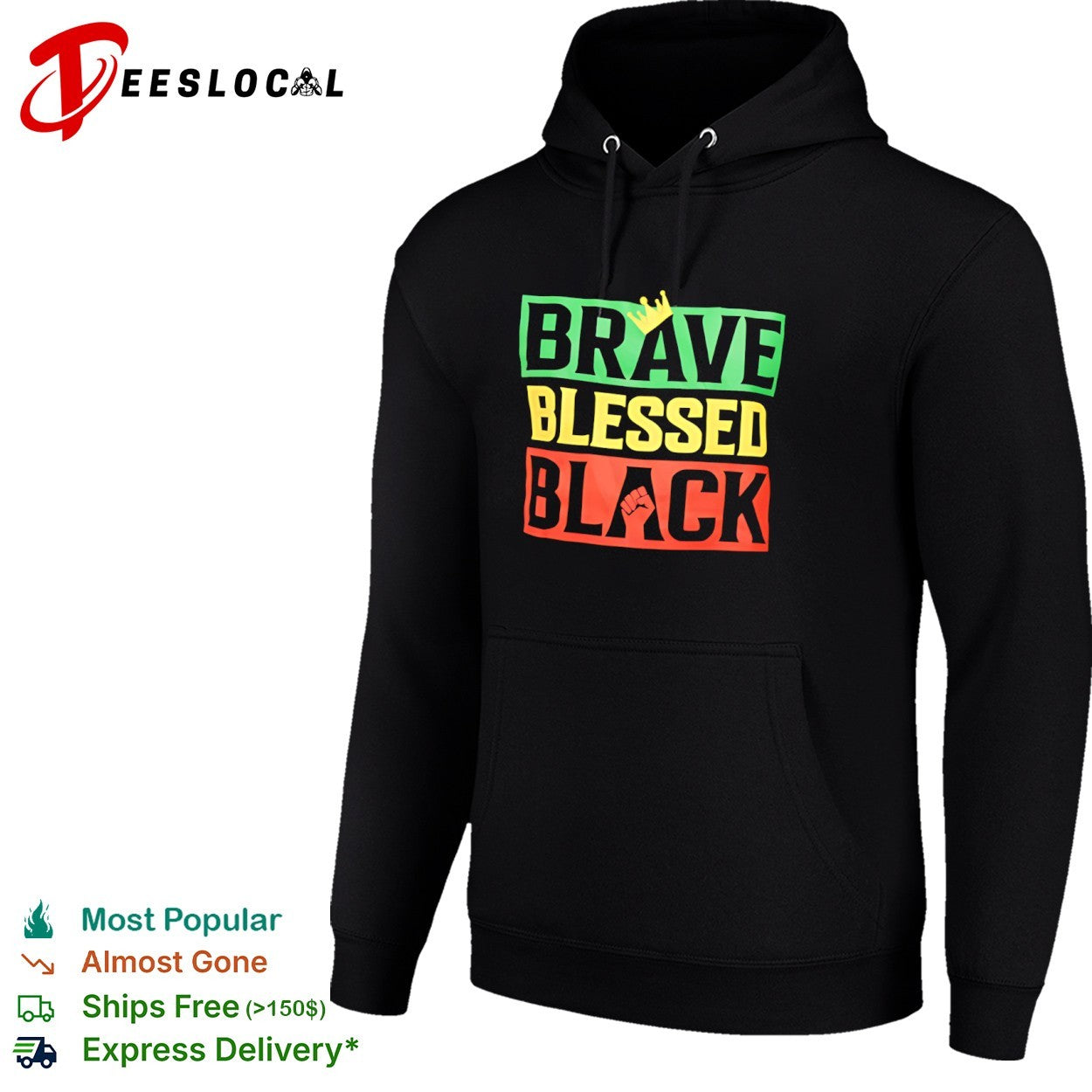 Brave Blessed Black shirt