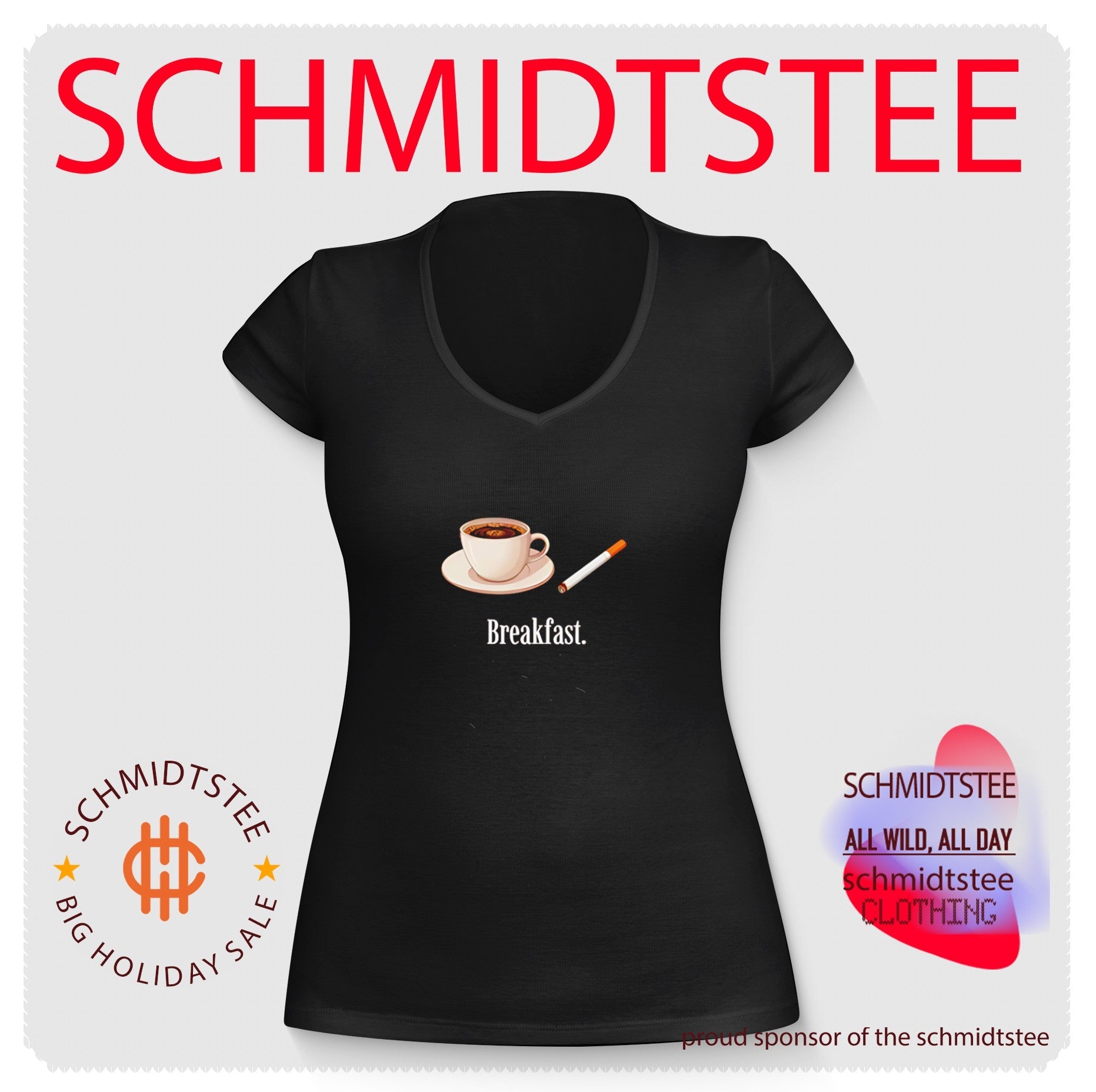 Breakfast coffee and cigarettes shirt