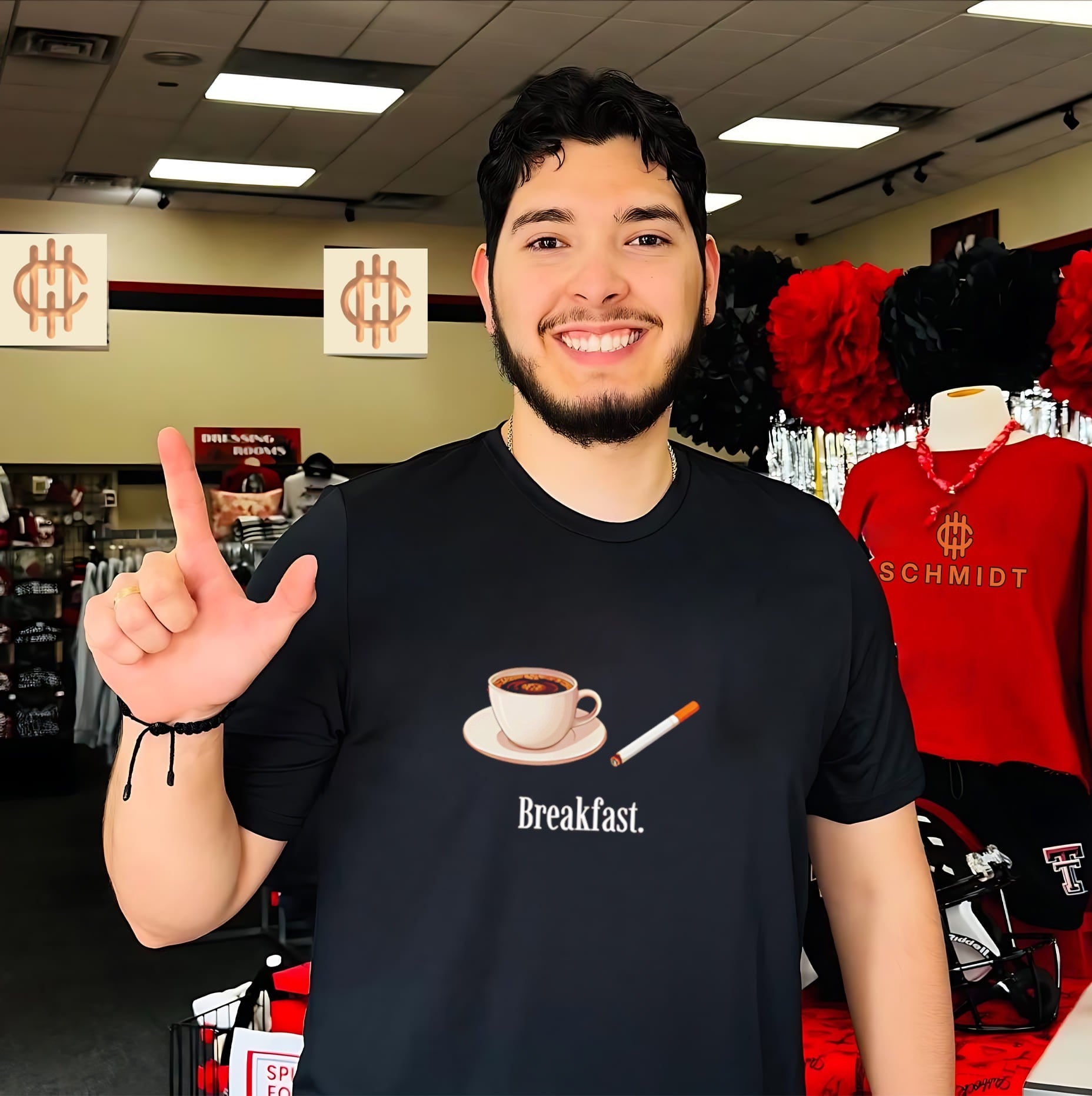 Breakfast coffee and cigarettes shirt