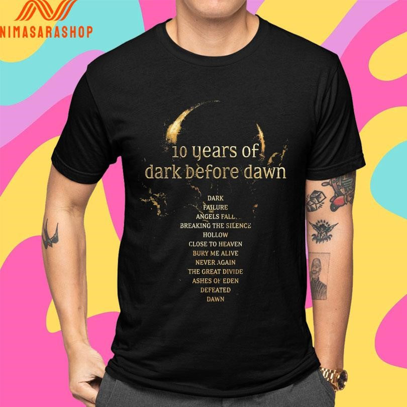 Breaking Benjamin 10 Years Of Dark Before Dawn Shirts