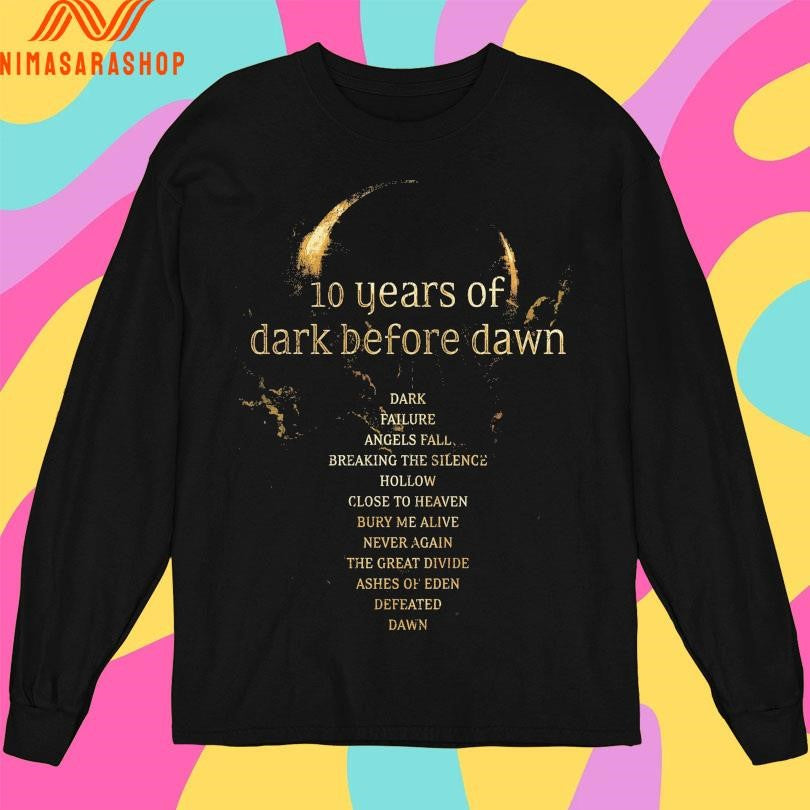 Breaking Benjamin 10 Years Of Dark Before Dawn Shirts