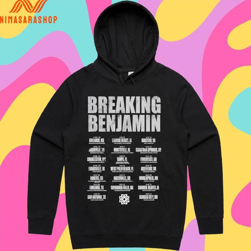 Breaking Benjamin Bold Tour Date Shirts