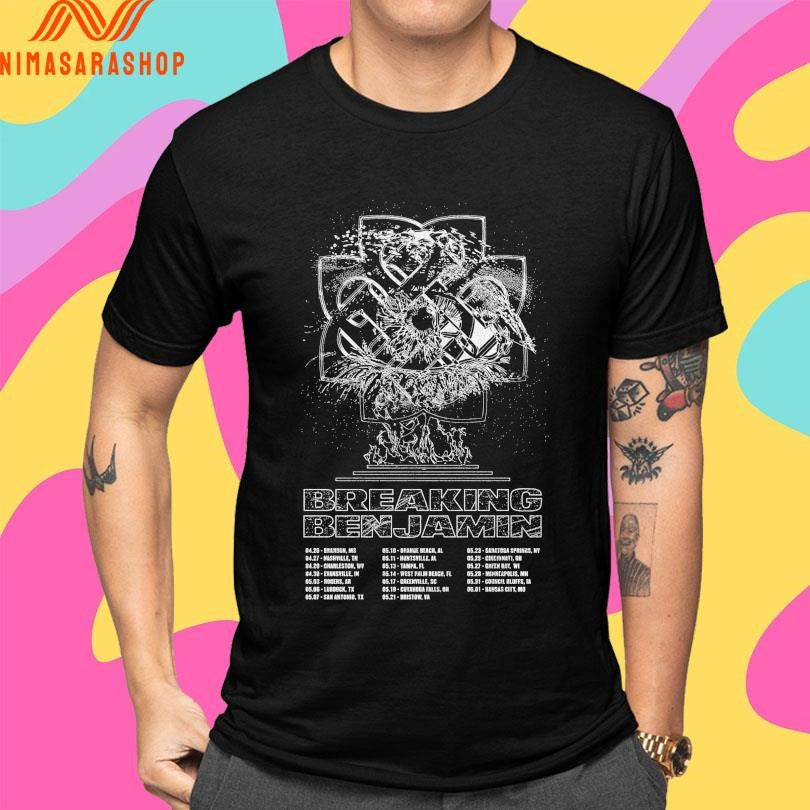 Breaking Benjamin Life Tour Date Shirts