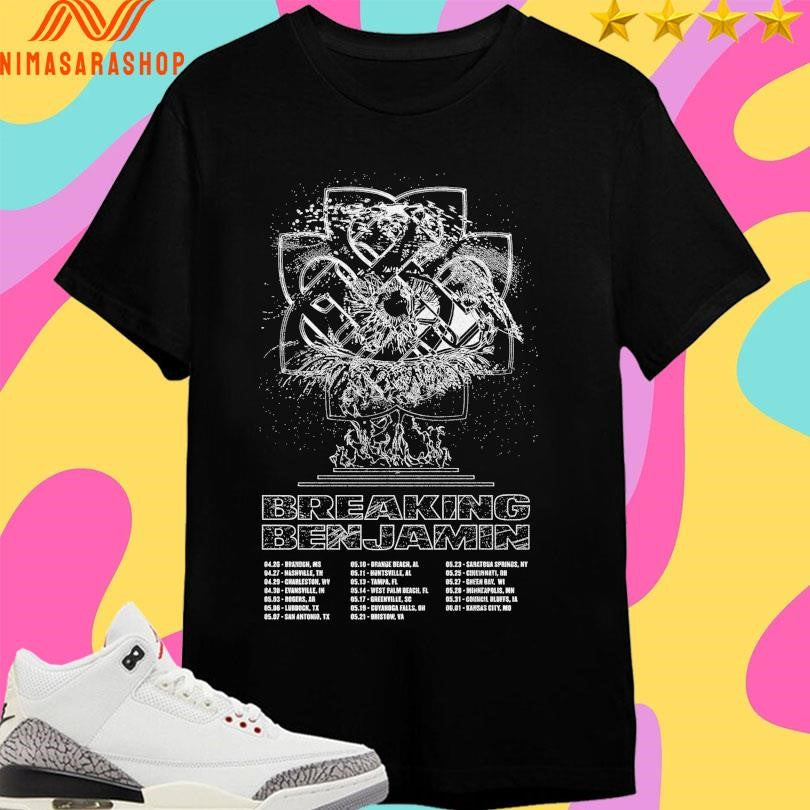 Breaking Benjamin Life Tour Date Shirts