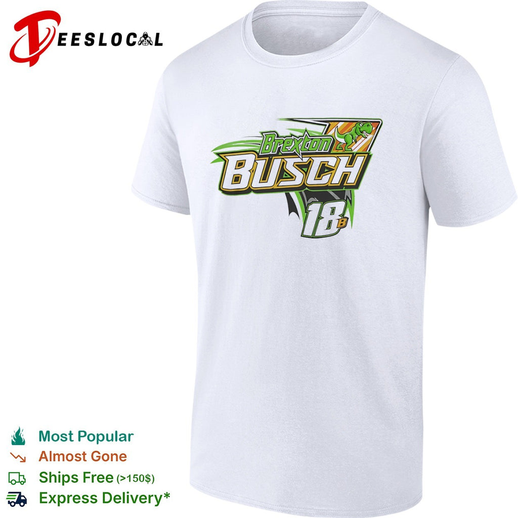 Brexton Busch NASCAR 18 B Dinosaur Racing shirt