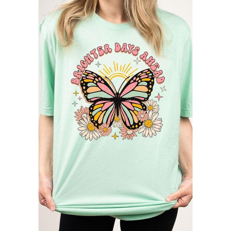 Brighter Days Ahead Combed Cotton T-Shirt Hoodie Sweatshirt | PrintMintTees.com
