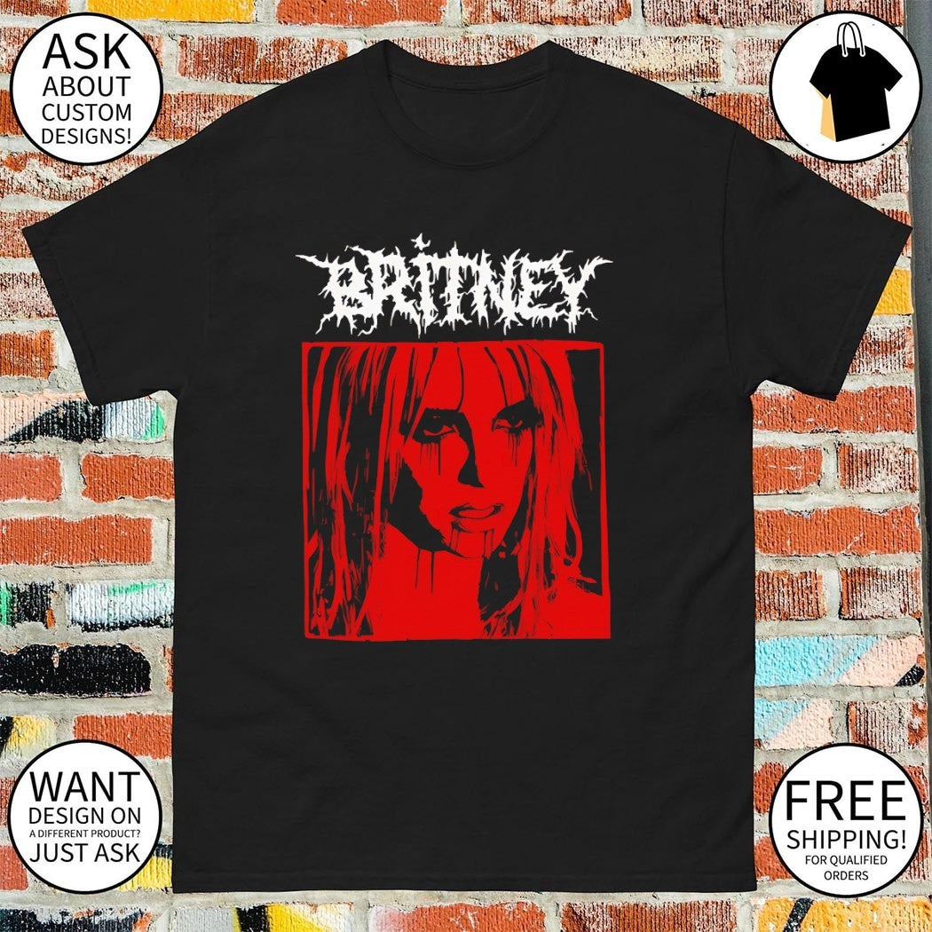 Britney Black metal vintage shirt