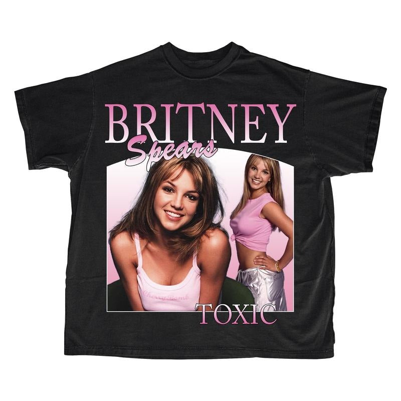 " Britney Spears " T-Shirt Print Short Sleeve T-Shirt Fit Top Womenswear Collar Underwear Women Lady Tshirt Comfort...
