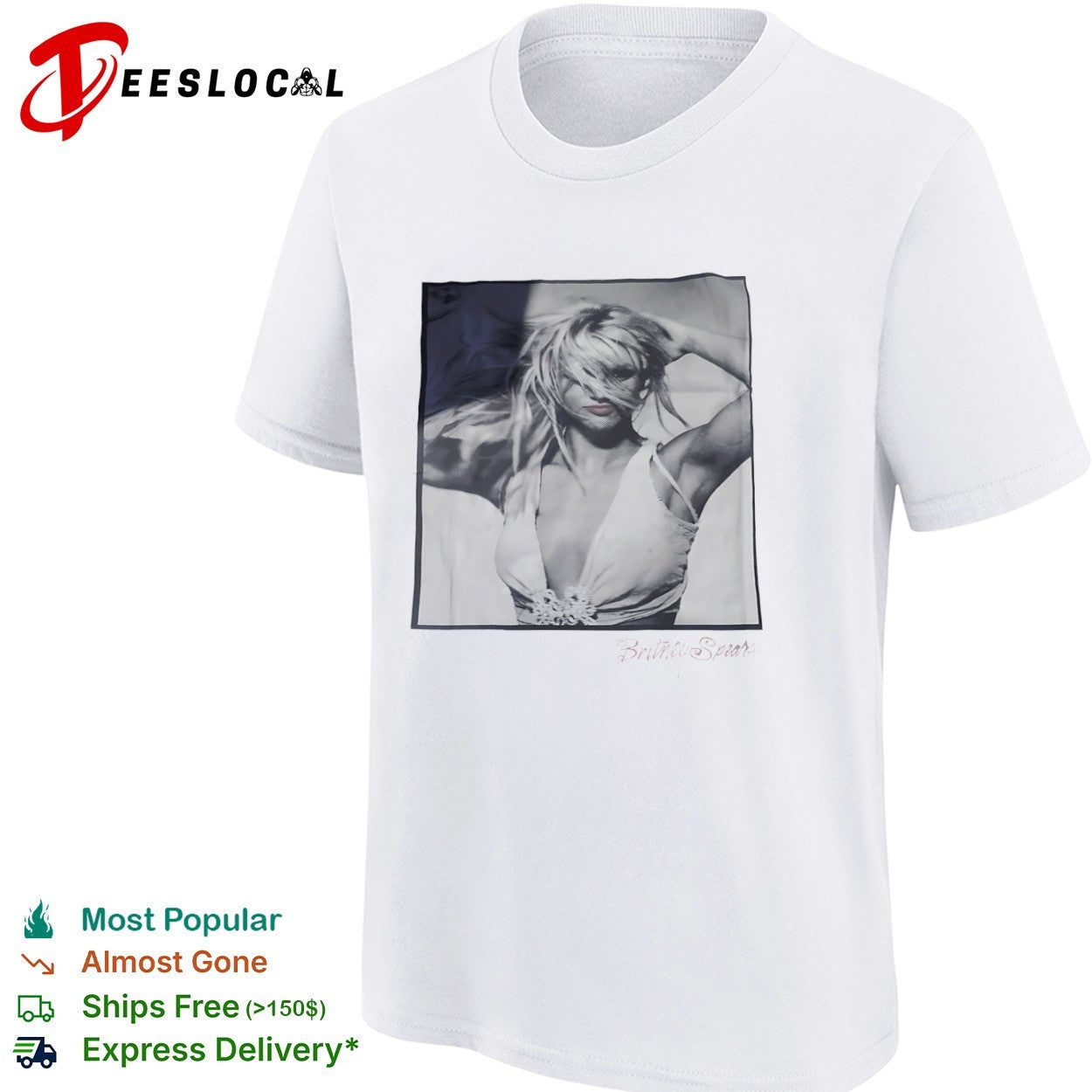 Britney Spears Britney Spears face portrait shirt