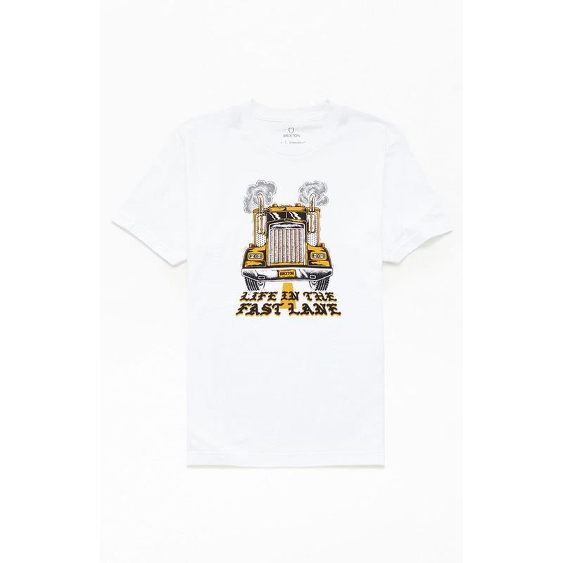 Brixton Men's Fast Lane Standard T-Shirt - Multicolor Hoodie Sweatshirt | PrintMintTees.com