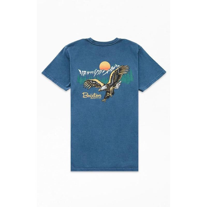 Brixton Men's Glacier Standard T-Shirt - Multicolor Hoodie, Sweatshirt | PrintMintTees.com