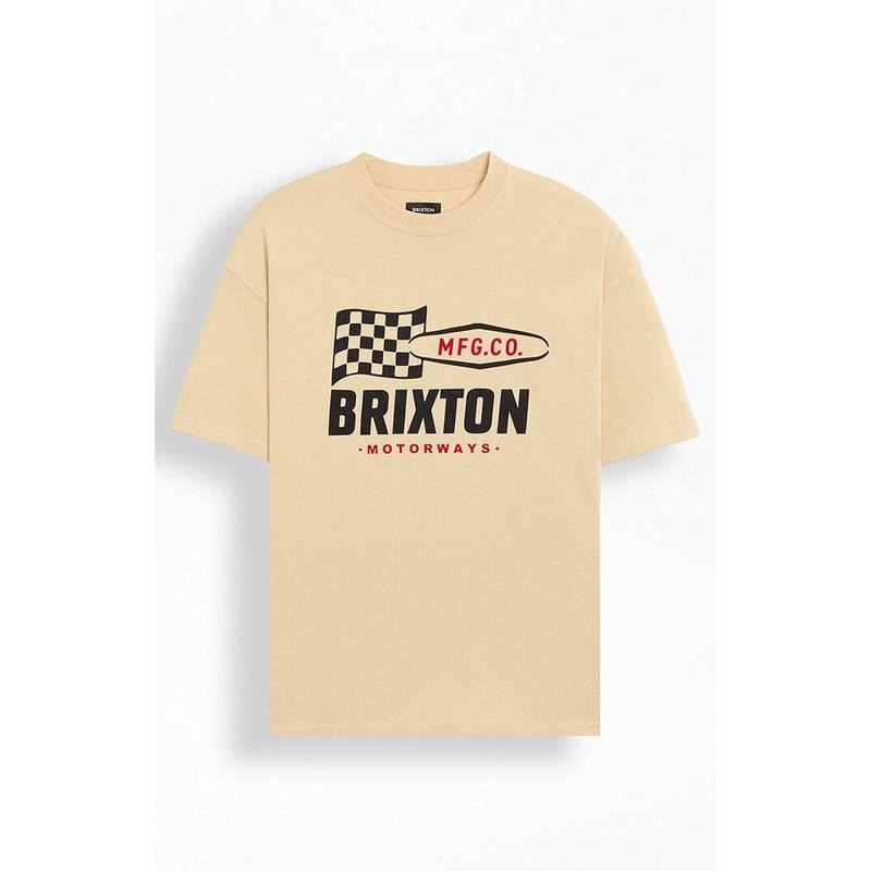 Brixton Men's Motorway Heavyweight T-Shirt - Multicolor Hoodie, Sweatshirt | PrintMintTees.com