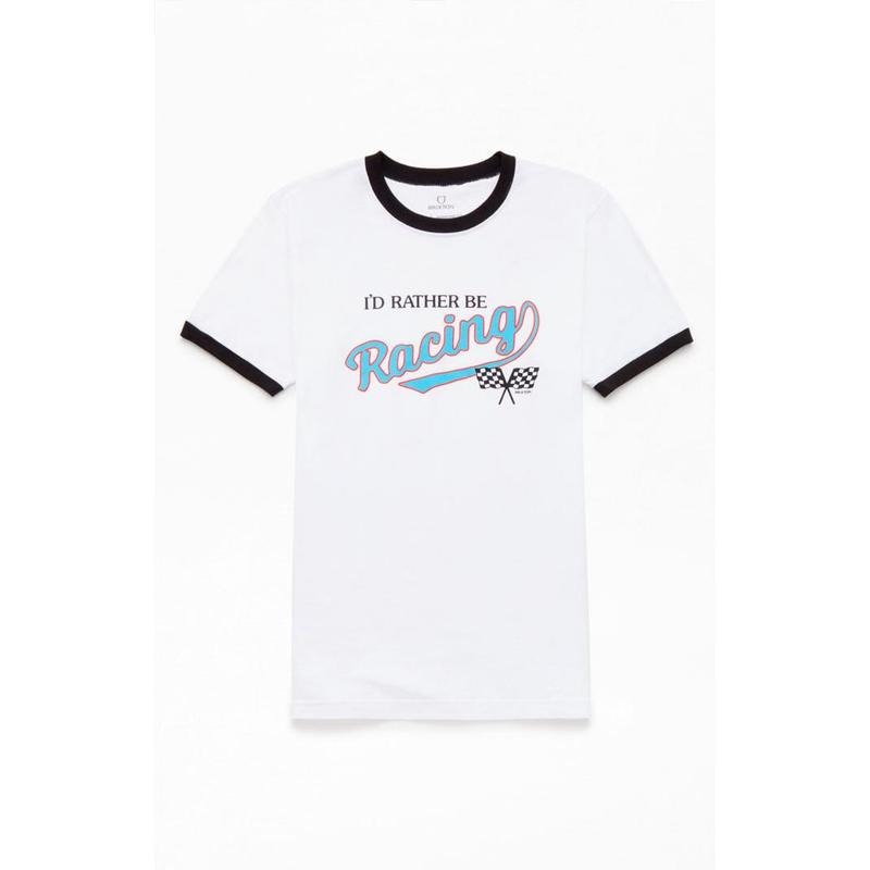 Brixton Men's Rather Ringer T-Shirt - Multicolor Hoodie Sweatshirt | PrintMintTees.com