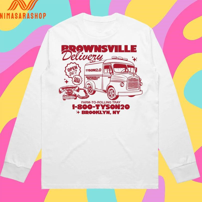 Brownsville Delivery Farm-To-Rolling Tray 1-800-Tyson20 Brooklyn Ny Shirts