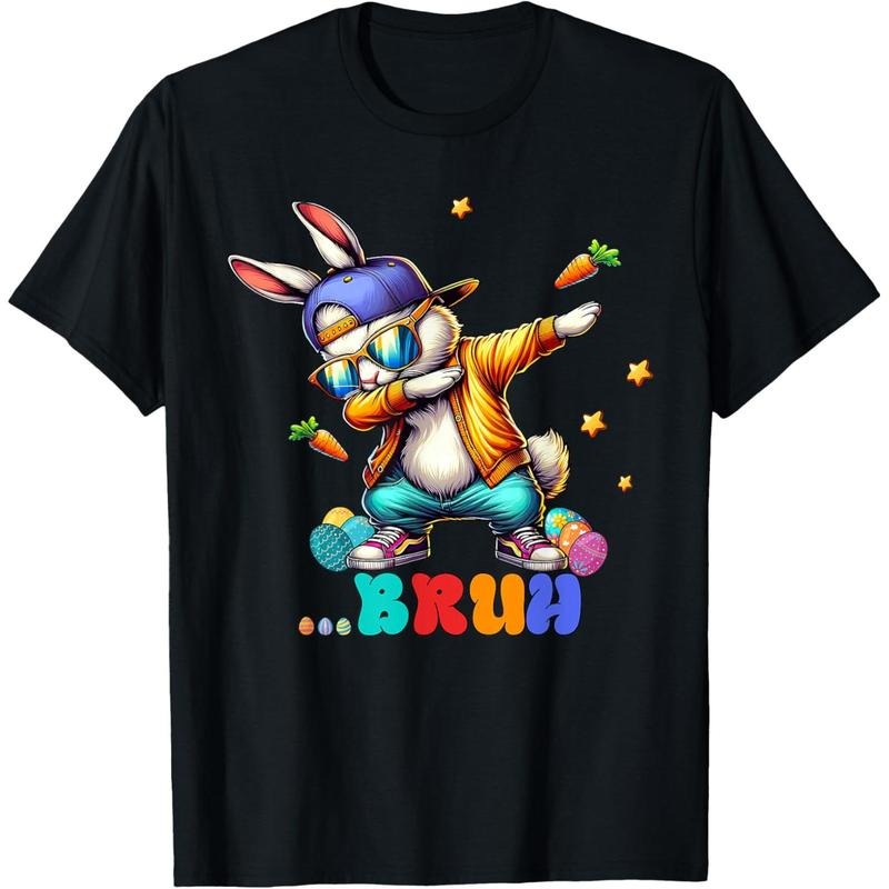 Bruh Dab Bunny Easter Unisex Easter Funny T-Shirt style 02 Hoodie Sweatshirt | PrintMintTees.com
