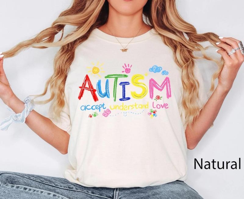 Brushstroke Autism Shirt, Autism Awareness Shirt, Autism Puzzle Pieces Shirt, Autism Shirt Hoodie Sweatshirt