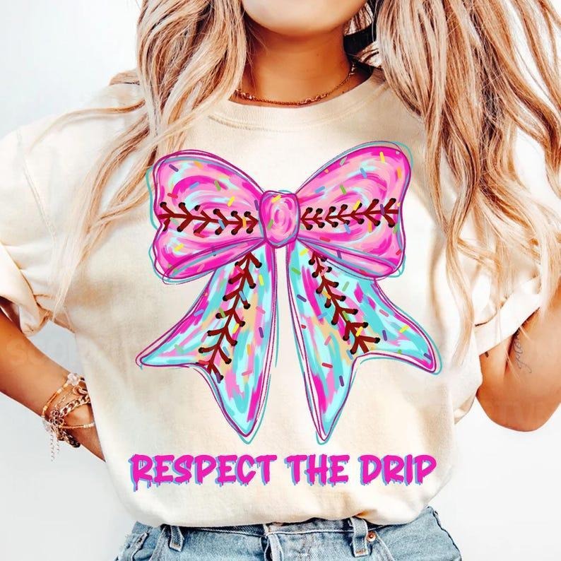 Brushstroke Baseball Coquette Tee shirts, Ice Cream Drip Shirt, Sporty Mama Look shirts, shirt for women, favorite shirts...