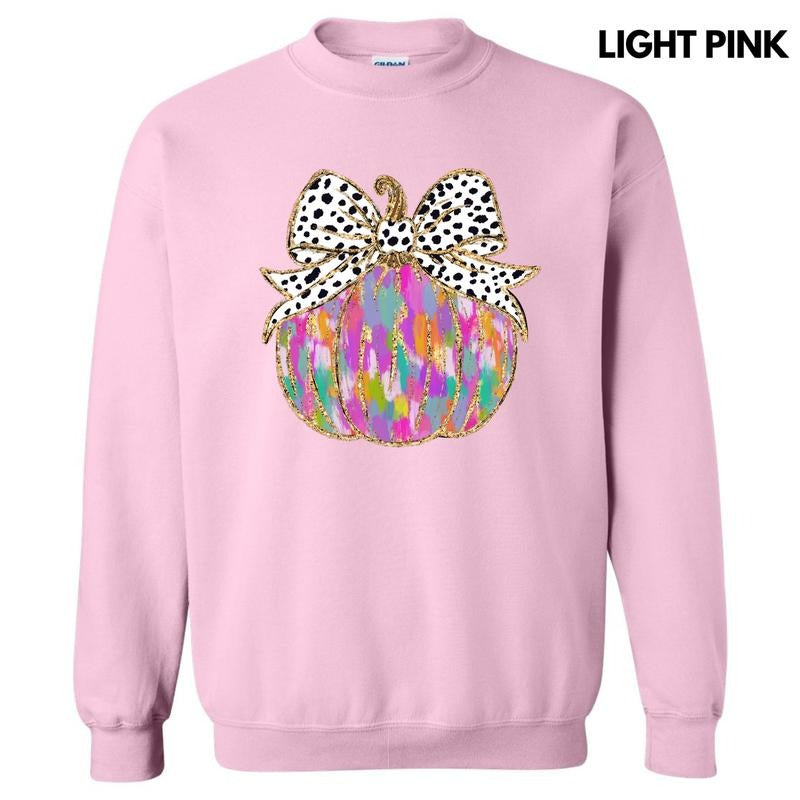 Brushstroke Colorful Pumpkin Sweatshirt 'NLB' T-Shirts, Hoodie | PrintMintTees.com