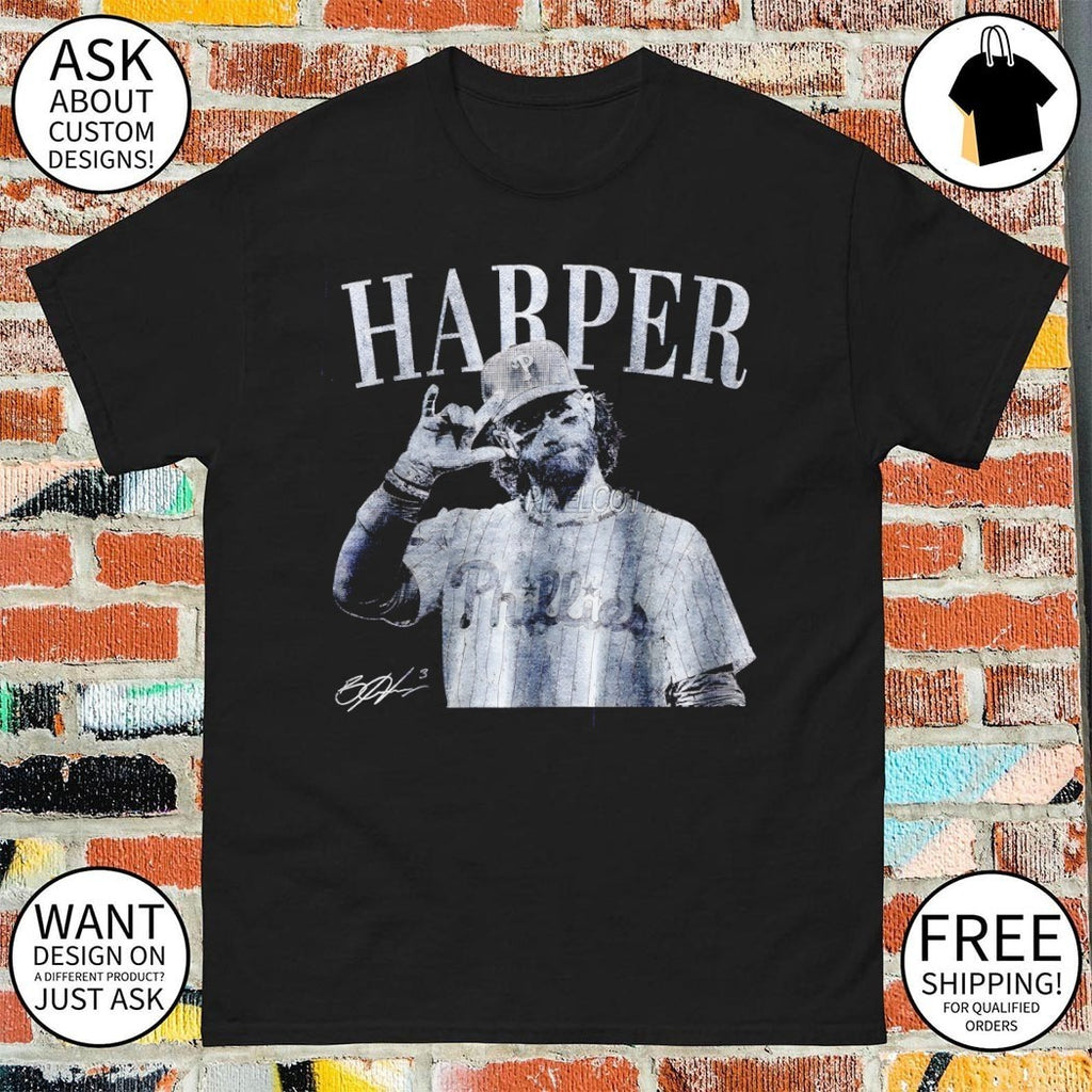 Bryce Harper Philadelphia Phillies Baseball Game Day 2026 signature shirt