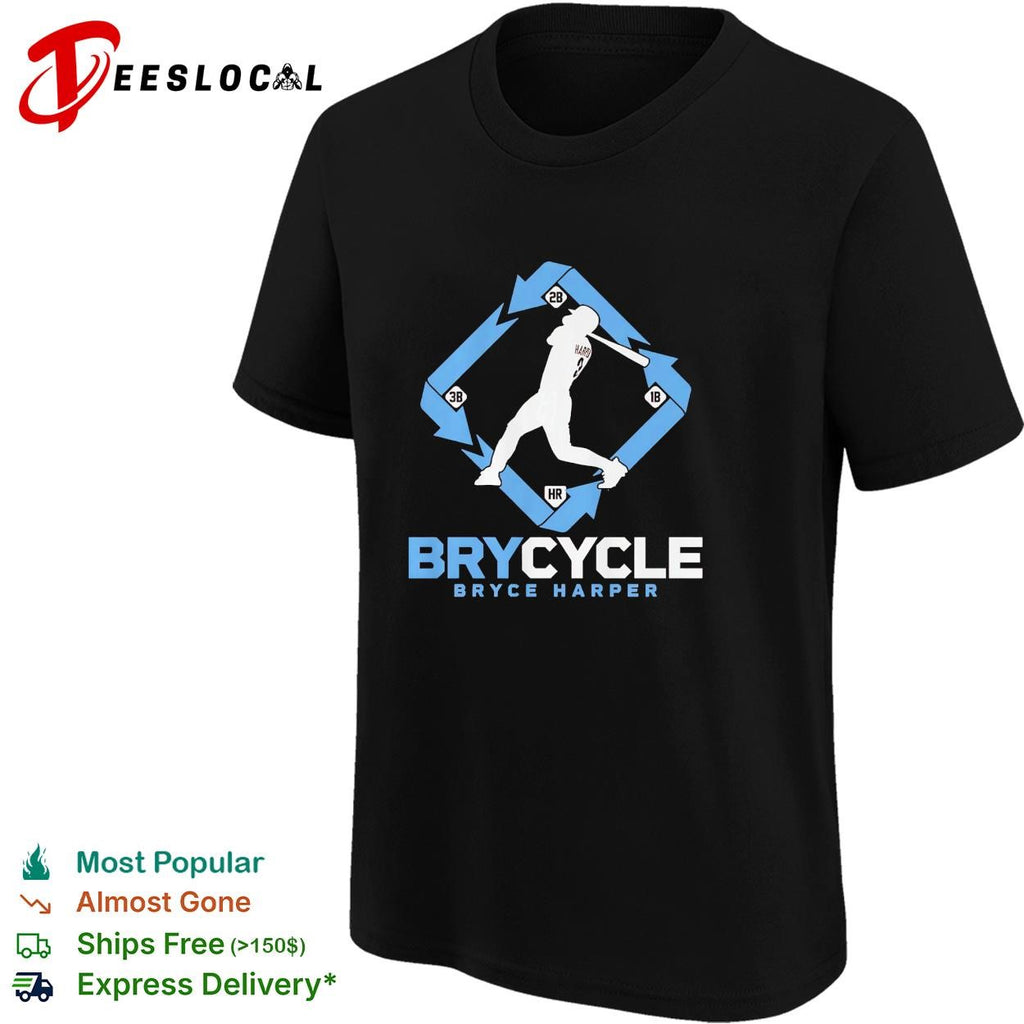 Bryce Harper Philadelphia Phillies Brycycle baseball shirt