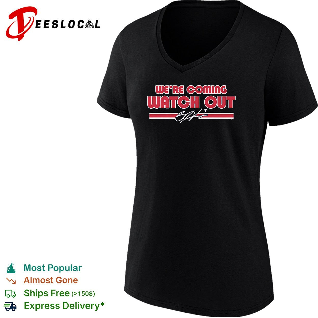 Bryce Harper Philadelphia Phillies We’re Coming Watch Out signature shirt