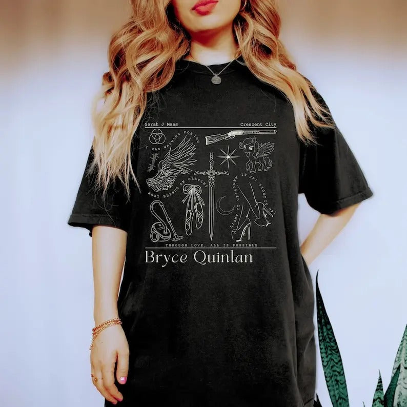 Bryce Quinlan Crescent City Merch Sarah J Maas Crescent City SJM Merch Sarah J Maas Merch Bookstagram Crescent City Shirt...