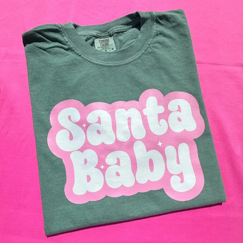 Bubble Santa Babe Comfort Colors T-Shirt 'NLB' Hoodie, Sweatshirt | PrintMintTees.com