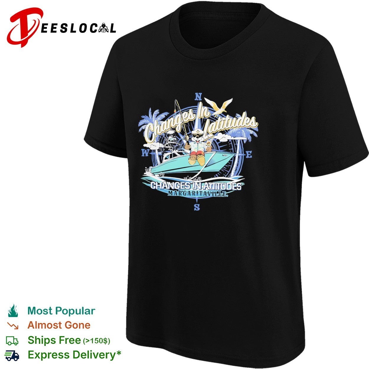 Buc-ee the Beaver Changes in Latitudes Changes in Attitudes Margaritaville shirt