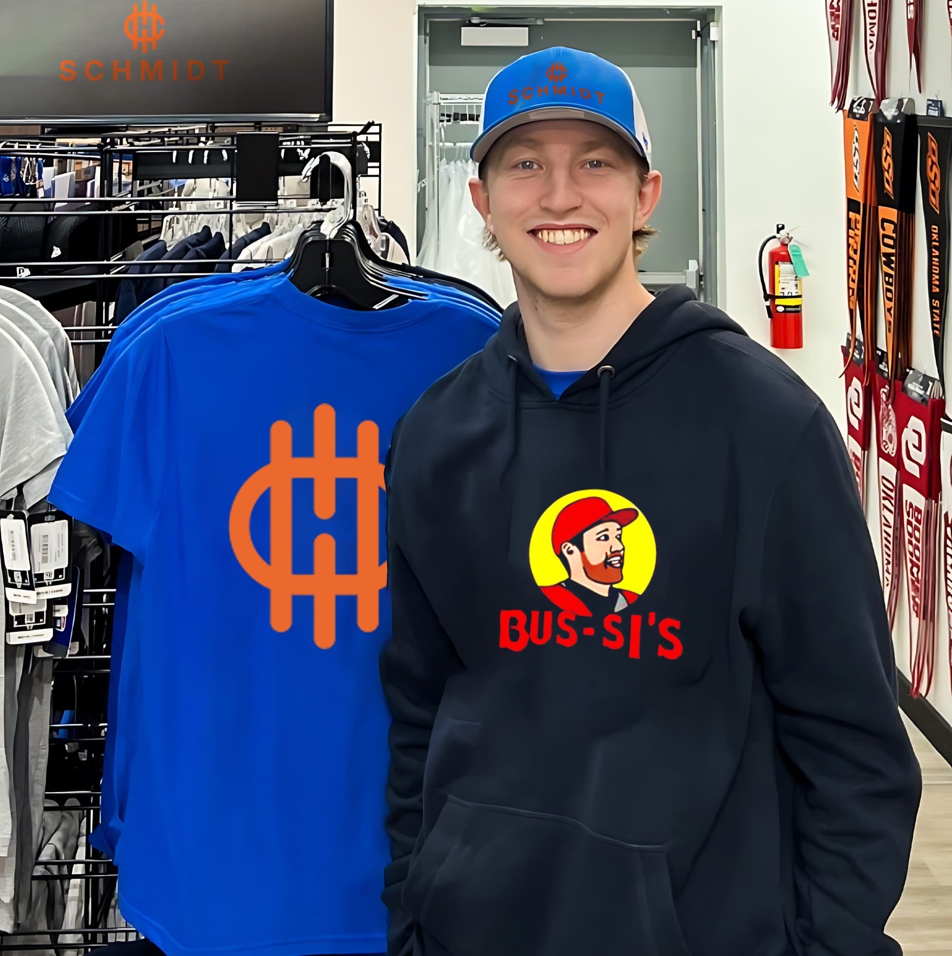 Buc-ee’s Brandon Bussi’s Carolina Hurricanes shirt