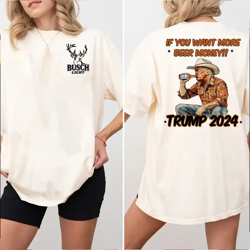 Buch Donald Cowboy Shirt, Tump Wanted For President, Trending Patriotic, Christmas Sweatshirt Hoodie | PrintMintTees.com