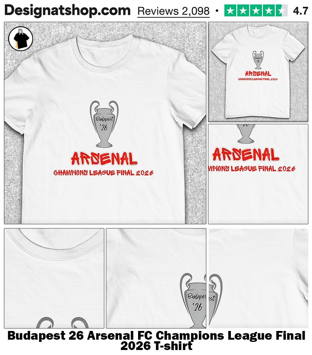 Budapest 26 Arsenal FC Champions League Final 2026 shirt