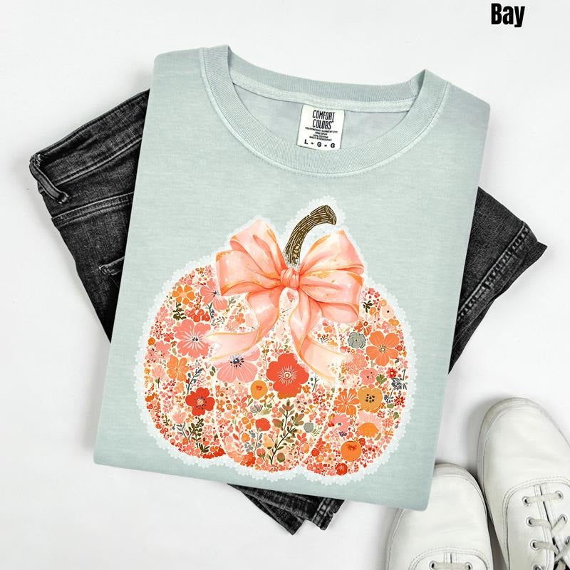 Buds & Blossoms Pumpkin Comfort Colors T-Shirt 'NLB' Hoodie, Sweatshirt | PrintMintTees.com