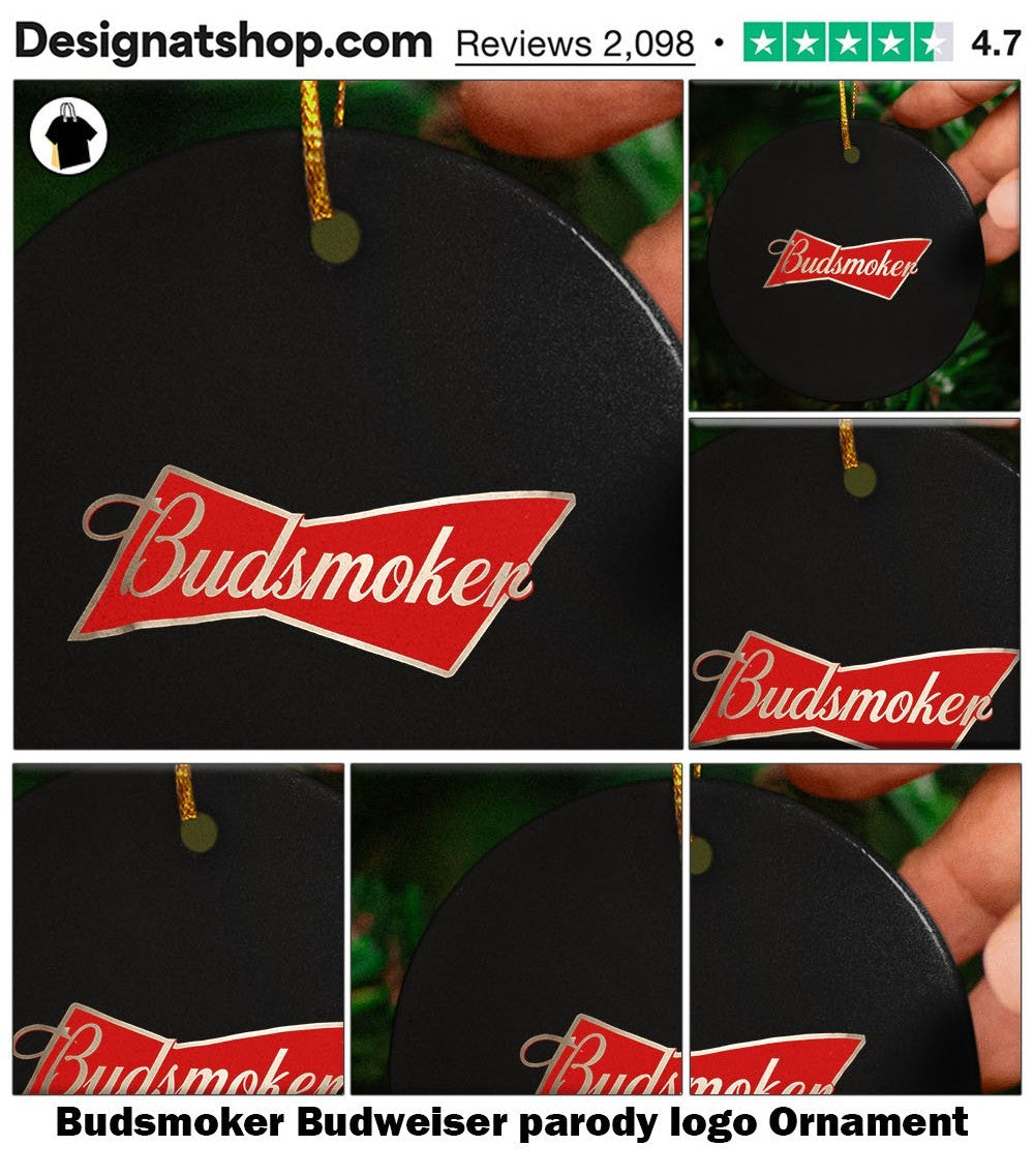 Budsmoker Budweiser parody logo shirt