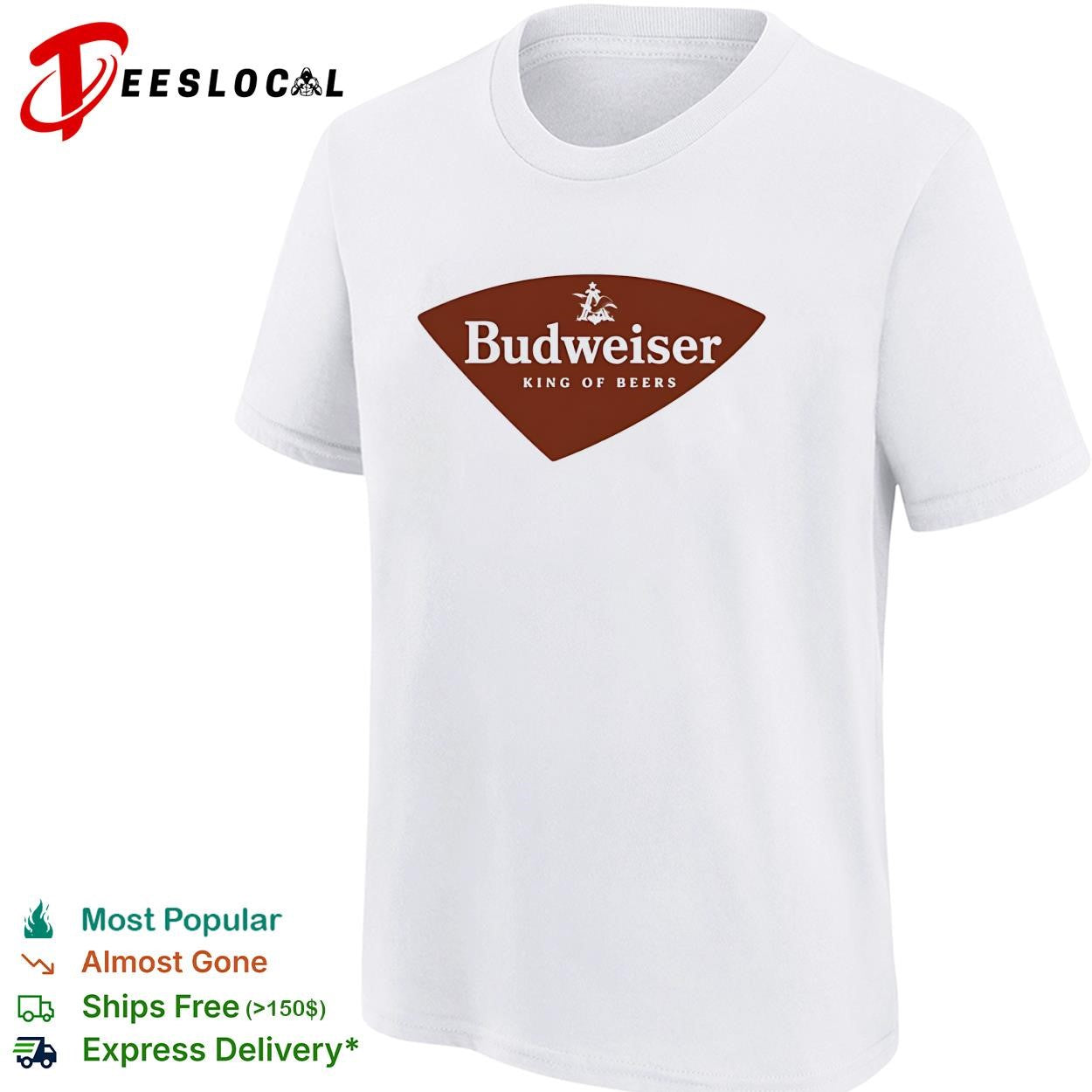 Budweiser King of Beers logo retro shirt